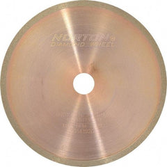 Norton - 4" Diam x 1/2" Hole, 150 Grit Surface Grinding Wheel - Diamond, Type 1A1R, Medium Grade - A1 Tooling