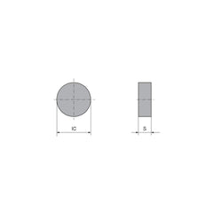 Milling Insert:  RNGN 120700EN CTIS710,  CTIS710,  Ceramic N/A Finish,  1.0000″ OAW