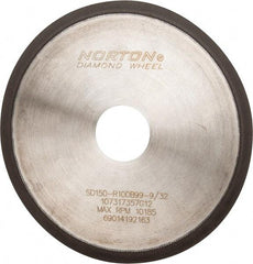 Norton - 6" Diam x 1-1/4" Hole, 150 Grit Surface Grinding Wheel - Diamond, Type 1A1R, Medium Grade - A1 Tooling