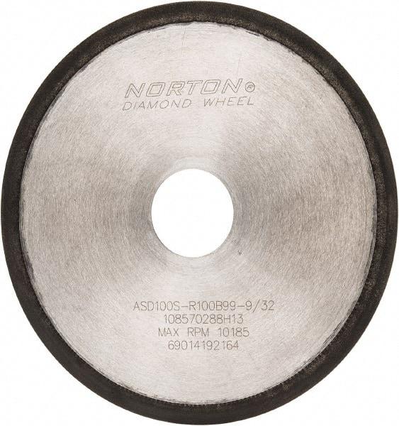 Norton - 6" Diam x 1-1/4" Hole, 100 Grit Surface Grinding Wheel - Type 1A1R, Coarse Grade - A1 Tooling