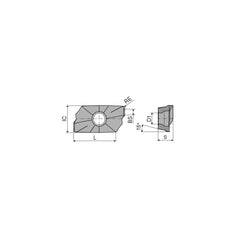 Milling Insert:  XDKT 150540SR-M50 CTPP235,  CTPP235,  Solid Carbide N/A Finish,