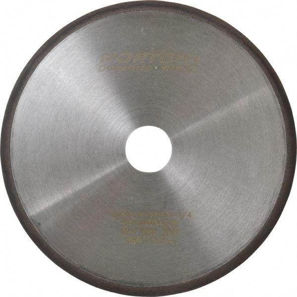 Norton - 8" Diam x 1-1/4" Hole, 120 Grit Surface Grinding Wheel - Diamond, Type 1A1R, Coarse Grade - A1 Tooling