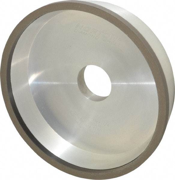 Norton - 6" Diam, 1-1/4" Hole Size, 1-1/2" Overall Thickness, 150 Grit, Type 11 Tool & Cutter Grinding Wheel - Very Fine Grade, Diamond, Resinoid Bond - A1 Tooling