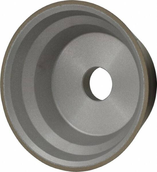 Norton - 3-3/4" Diam, 3/4" Hole Size, 1-1/2" Overall Thickness, 120 Grit, Type 11 Tool & Cutter Grinding Wheel - Fine Grade, Diamond, Resinoid Bond - A1 Tooling