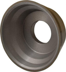 Norton - 3-3/4" Diam, 1-1/4" Hole Size, 1-1/2" Overall Thickness, 150 Grit, Type 11 Tool & Cutter Grinding Wheel - Very Fine Grade, Diamond, Resinoid Bond - A1 Tooling