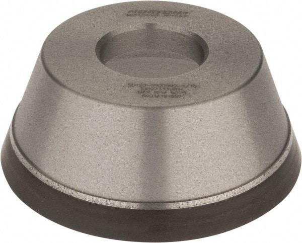 Norton - 3-3/4" Diam, 1-1/4" Hole Size, 1-1/2" Overall Thickness, 120 Grit, Type 11 Tool & Cutter Grinding Wheel - Fine Grade, Diamond, Resinoid Bond - A1 Tooling