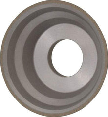 Norton - 3-3/4" Diam, 1-1/4" Hole Size, 1-1/2" Overall Thickness, 150 Grit, Type 11 Tool & Cutter Grinding Wheel - Very Fine Grade, Diamond, Resinoid Bond - A1 Tooling