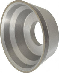 Norton - 3-3/4" Diam, 1-1/4" Hole Size, 1-1/2" Overall Thickness, 220 Grit, Type 11 Tool & Cutter Grinding Wheel - Very Fine Grade, Diamond, Resinoid Bond - A1 Tooling