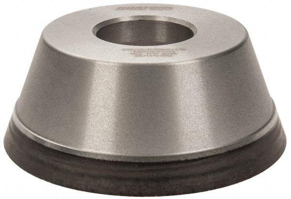 Norton - 3-3/4" Diam, 1-1/4" Hole Size, 1-1/2" Overall Thickness, 120 Grit, Type 11 Tool & Cutter Grinding Wheel - Fine Grade, Diamond, Resinoid Bond - A1 Tooling