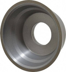 Norton - 3-3/4" Diam, 1-1/4" Hole Size, 1-1/2" Overall Thickness, 150 Grit, Type 11 Tool & Cutter Grinding Wheel - Very Fine Grade, Diamond, Resinoid Bond - A1 Tooling