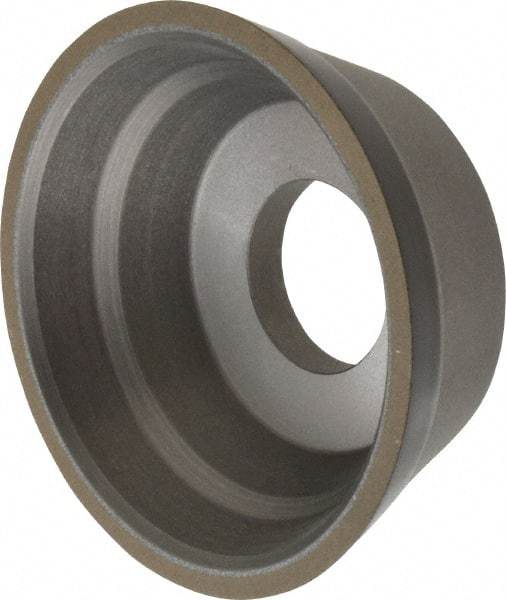 Norton - 3-3/4" Diam, 1-1/4" Hole Size, 1-1/2" Overall Thickness, 180 Grit, Type 11 Tool & Cutter Grinding Wheel - Very Fine Grade, Diamond, Resinoid Bond - A1 Tooling