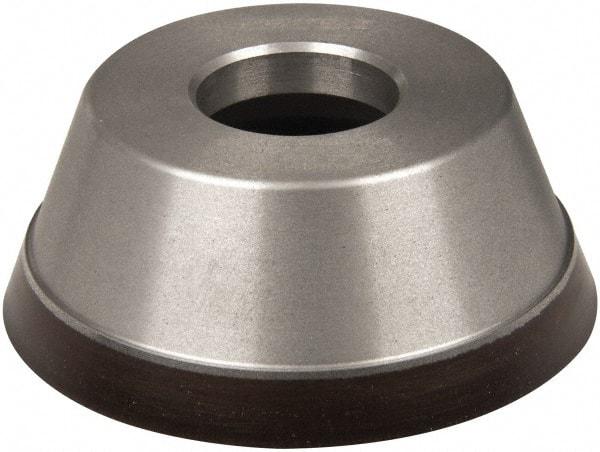 Norton - 3-3/4" Diam, 1-1/4" Hole Size, 1-1/2" Overall Thickness, 220 Grit, Type 11 Tool & Cutter Grinding Wheel - Very Fine Grade, Diamond, Resinoid Bond - A1 Tooling