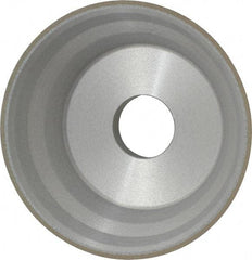 Norton - 5" Diam, 1-1/4" Hole Size, 1-3/4" Overall Thickness, 120 Grit, Type 11 Tool & Cutter Grinding Wheel - Fine Grade, CBN, Resinoid Bond - A1 Tooling