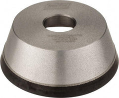 Norton - 5" Diam, 1-1/4" Hole Size, 1-3/4" Overall Thickness, 120 Grit, Type 11 Tool & Cutter Grinding Wheel - Fine Grade, Diamond, Resinoid Bond - A1 Tooling