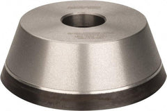 Norton - 5" Diam, 1-1/4" Hole Size, 1-3/4" Overall Thickness, 120 Grit, Type 11 Tool & Cutter Grinding Wheel - Fine Grade, Diamond, Resinoid Bond - A1 Tooling