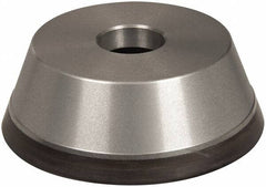 Norton - 5" Diam, 1-1/4" Hole Size, 1-3/4" Overall Thickness, 220 Grit, Type 11 Tool & Cutter Grinding Wheel - Very Fine Grade, Diamond, Resinoid Bond - A1 Tooling