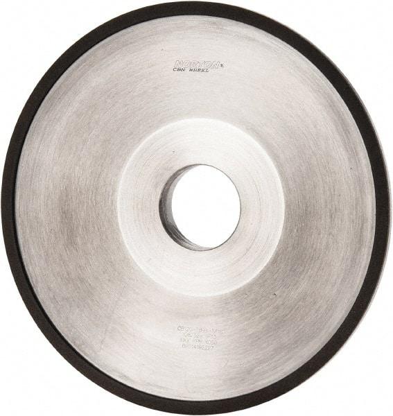 Norton - 6" Diam, 1-1/4" Hole Size, 1" Overall Thickness, 120 Grit, Type 12 Tool & Cutter Grinding Wheel - Fine Grade, CBN, Resinoid Bond - A1 Tooling