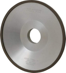 Norton - 6" Diam, 1-1/4" Hole Size, 1" Overall Thickness, 120 Grit, Type 12 Tool & Cutter Grinding Wheel - Fine Grade, Diamond, Resinoid Bond - A1 Tooling