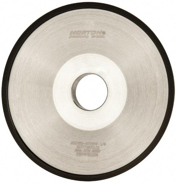 Norton - 6" Diam, 1-1/4" Hole Size, 1" Overall Thickness, 180 Grit, Type 12 Tool & Cutter Grinding Wheel - Very Fine Grade, Diamond, Resinoid Bond - A1 Tooling