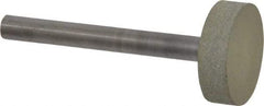 Norton - 1" Head Diam x 1/4" Head Thickness CBN Grinding Pin - 1/4" Shank Diam x 2-1/4" Shank Length, Fine Grade, 100 Grit - A1 Tooling