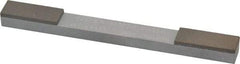 Norton - Fine & Very Fine, 1" Length of Cut, Double End Diamond Hone - 120 & 220 Grit, 3/8" Wide x 1/4" High x 4" OAL - A1 Tooling