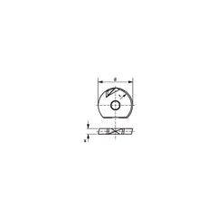 Milling Insert:  ROHX 0820R4-FM4 CTPK226,  CTPK226,  Solid Carbide N/A Finish,