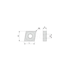 Turning Insert:  CNMA643 T5115,  Solid Carbide TiCN, Al2O3 & TiN Finish,  Neutral,  3/4″ Inscribed Circle,  0.0470″ Corner Radius,  80.0 &deg N/A Diamond,  Series  CNMA