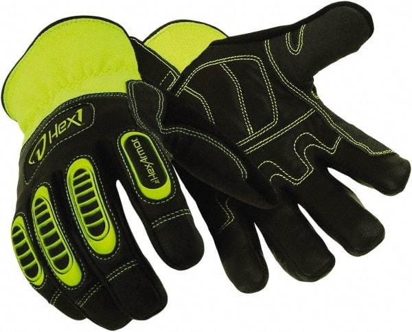 HexArmor - Size XL (10) Leather Work Gloves - Uncoated, Black, Paired - A1 Tooling