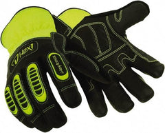 HexArmor - Size L (9) Leather Work Gloves - Uncoated, Black, Paired - A1 Tooling