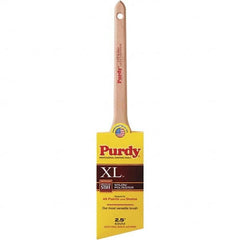 Purdy - 2-1/2" Angled Synthetic Trim Brush - 2-11/16" Bristle Length, 8-1/4" Wood Rattail Handle - A1 Tooling