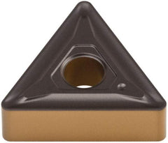 Walter - TNMG332 NM5 Grade WAK20 Carbide Turning Insert - TiCN/Al2O3/TiN Finish, Triangle, 3/8" Inscr Circle, 3/16" Thick, 1/32" Corner Radius - A1 Tooling