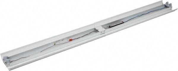 Cooper Lighting - 2 Lamps, 96 Watts, Fluorescent, Low Bay Fixture - 96" Long x 4-5/8" High x 12" Wide, 120-277 Volt, Steel Housing - A1 Tooling