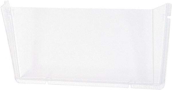 Deflect-o - 14-1/2" Wide x 6-1/2" High x 3" Deep Plastic Wall File - 1 Compartment, Clear - A1 Tooling