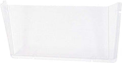 Deflect-o - 14-1/2" Wide x 6-1/2" High x 3" Deep Plastic Wall File - 1 Compartment, Clear - A1 Tooling