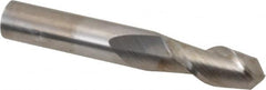 Accupro - 3/8" Diam, 7/8" LOC, 2 Flute Solid Carbide Ball End Mill - Uncoated, Single End, 2-1/2" OAL, 3/8" Shank Diam, Spiral Flute - A1 Tooling