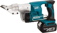 Makita - 2,800 SPM, Pistol Grip Handle, Handheld Cordless Shear - 18 Gauge Cutting Capacity - A1 Tooling