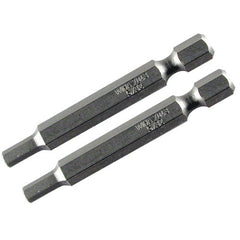 3.0MM 70MM OAL HEX POWER BIT 2/PK - A1 Tooling