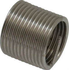 Recoil - 1/2-20 UNF, 3/4" OAL, Free Running Helical Insert - 12-3/8 Free Coils, Tanged, Stainless Steel, Bright Finish, 1-1/2D Insert Length - A1 Tooling