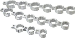 Proto - 15 Piece 1/2" Drive Flare Nut Crowfoot Wrench Set - 1-1/8 to 2", with Clip Rail - A1 Tooling