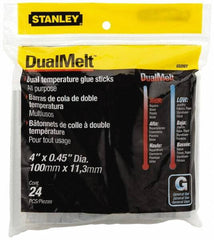 Stanley - 7/16" Diam, 4" Long, Opaque Hot Melt, Low Melt Glue Stick - GS Series - A1 Tooling