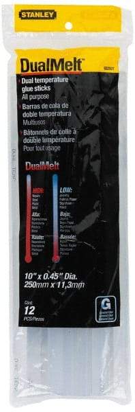 Stanley - 7/16" Diam, 10" Long, Opaque Hot Melt, Low Melt Glue Stick - GS Series - A1 Tooling