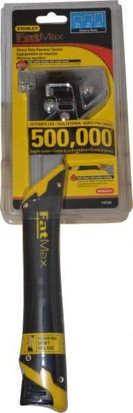 Stanley - Manual Hammer Tacker - 5/16, 3/8, 1/2" Staples, Chrome & Black, Steel - A1 Tooling