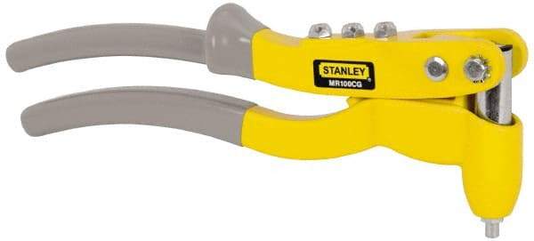 Stanley - Right Angle Head Hand Riveter - 3/32 to 3/16" Rivet Capacity, 10" OAL - A1 Tooling