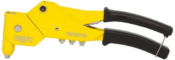 Stanley - Swivel Head Hand Riveter - 3/32 to 3/16" Rivet Capacity, 11-1/2" OAL - A1 Tooling