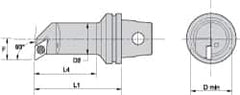 Kennametal - Right Hand Cut, 25mm Min Bore Diam, Size KM32 Steel Modular Boring Cutting Unit Head - 2.3622" Max Bore Depth, Through Coolant, Compatible with DP.. - A1 Tooling