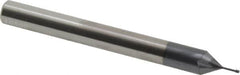 Carmex - #0-80 UNF, 0.045" Cutting Diam, 3 Flute, Solid Carbide Helical Flute Thread Mill - Internal Thread, 0.16" LOC, 2-1/2" OAL, 1/4" Shank Diam - A1 Tooling