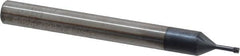 Carmex - M2.5x0.45 Metric Coarse, 0.077" Cutting Diam, 3 Flute, Solid Carbide Helical Flute Thread Mill - Internal Thread, 0.22" LOC, 2-1/2" OAL, 1/4" Shank Diam - A1 Tooling