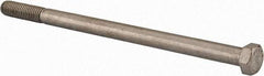 Value Collection - 1/2-13 UNC, 8-1/2" Length Under Head Hex Head Cap Screw - Partially Threaded, Grade 18-8 Stainless Steel, Uncoated, 3/4" Hex - A1 Tooling