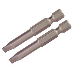 Slotted Power Bit 4.0 x .8 × 50mm (2 Bit Pack) - A1 Tooling