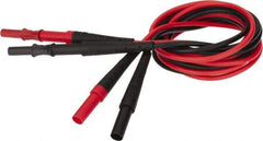 Fluke - Black/Red Electrical Test Equipment Leads Extension - Use with All Test Lead Models - A1 Tooling